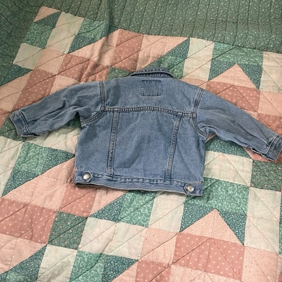 Vintage Classic baby Gap Denim Jacket 12-24 MOS Blue 90s Infants - Picture 5 of 7